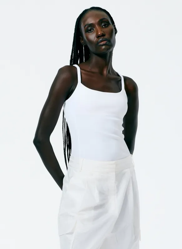 Ribbed T-Shirt Racerback Bodysuit made by Tibi