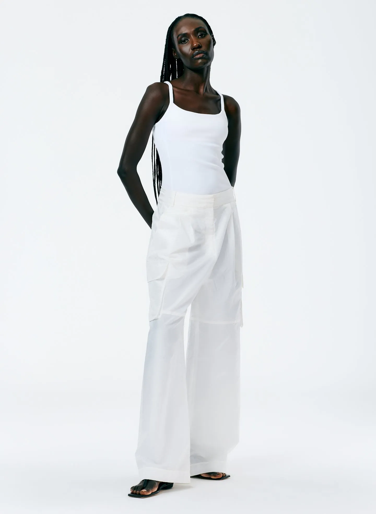 Ribbed T-Shirt Racerback Bodysuit sold by Tibi product image thumbnail 3