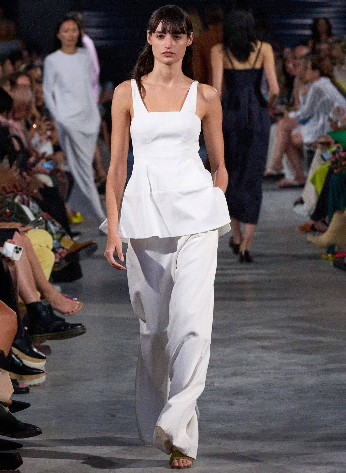 Mila Stretch Satin Corset Top sold by Tibi product image thumbnail 2