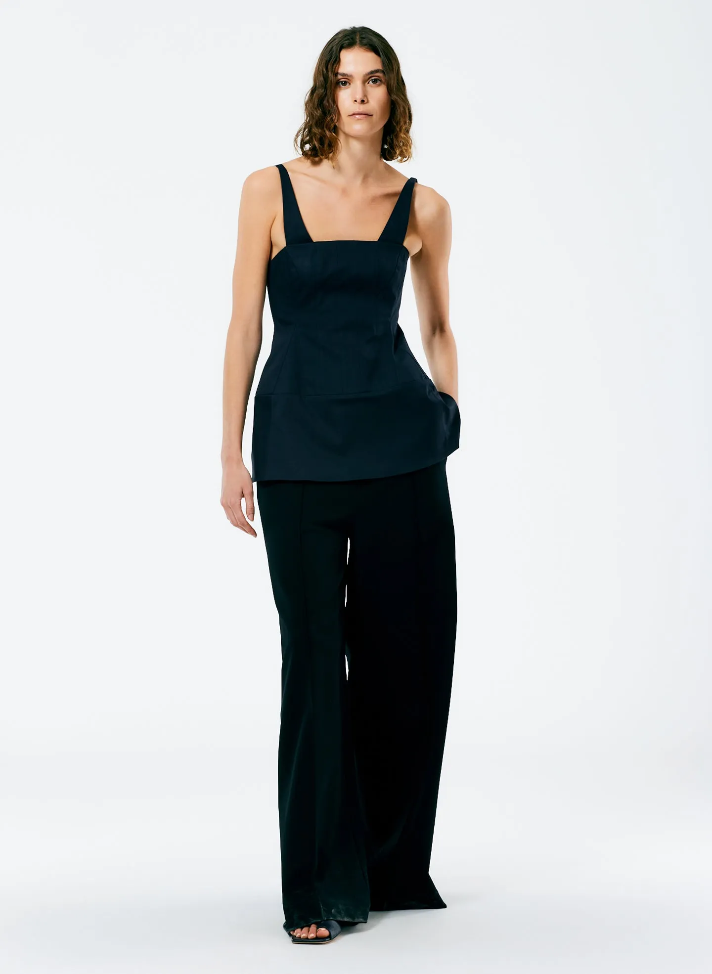 Mila Stretch Satin Corset Top sold by Tibi product image thumbnail 4