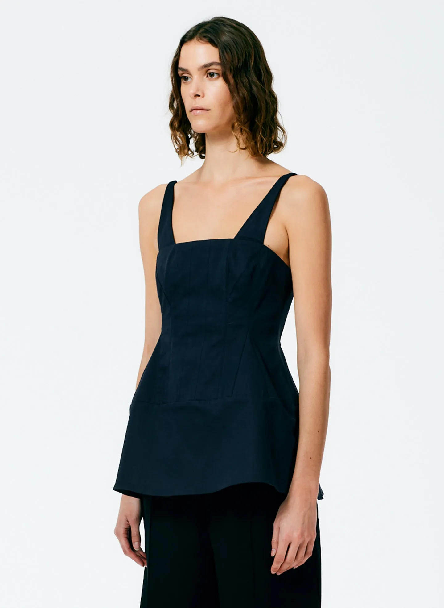 Mila Stretch Satin Corset Top sold by Tibi product image thumbnail 3