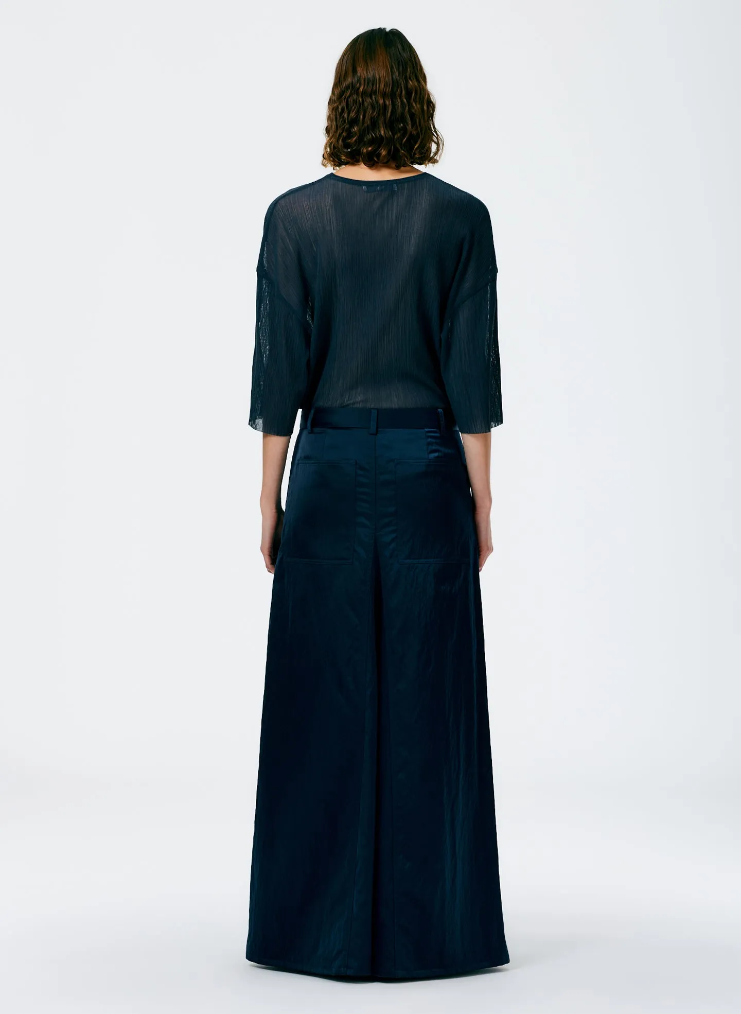 Luxe Eco Satin Godet Maxi Skirt sold by Tibi product image thumbnail 4