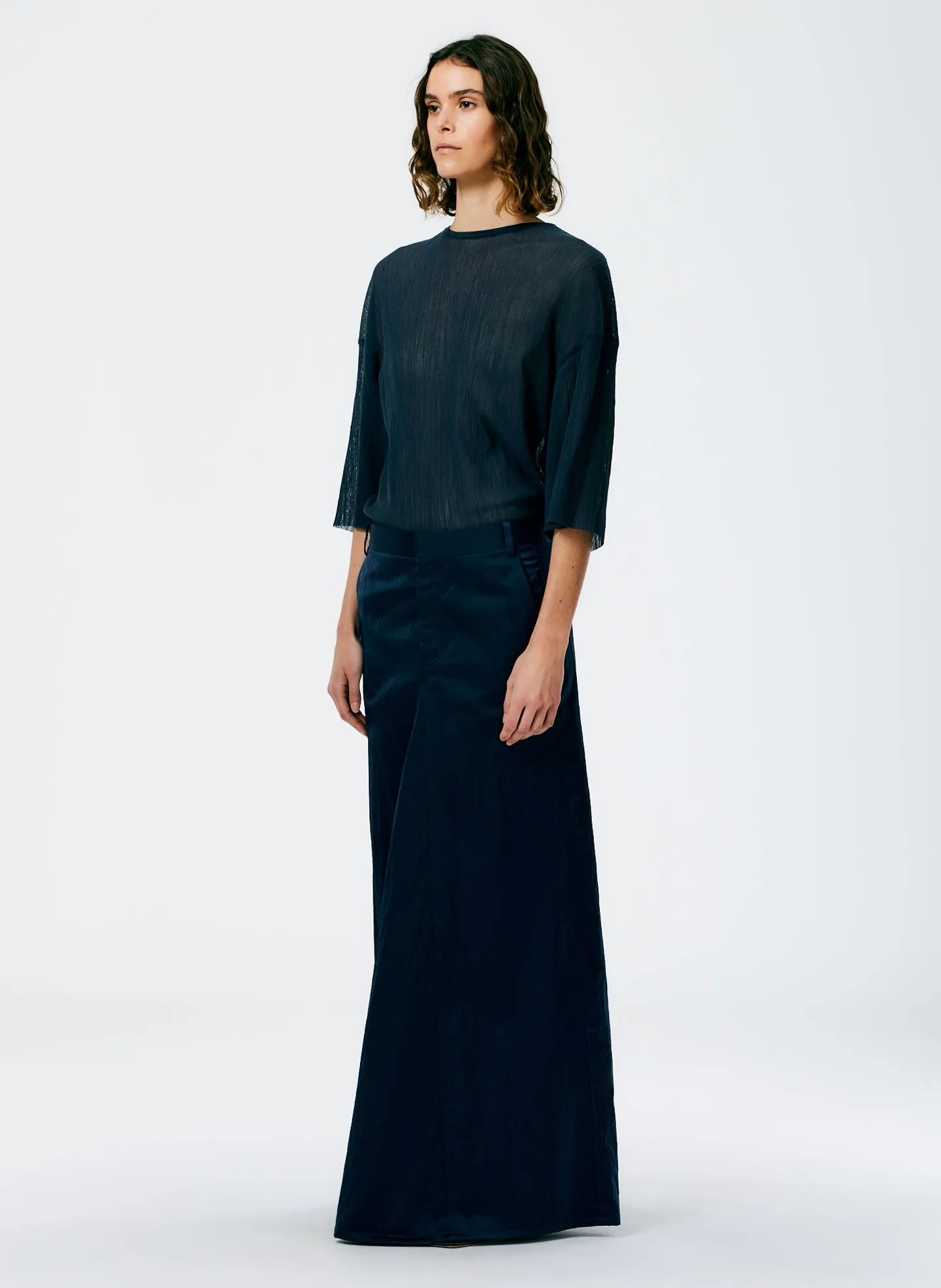 Luxe Eco Satin Godet Maxi Skirt sold by Tibi product image thumbnail 3