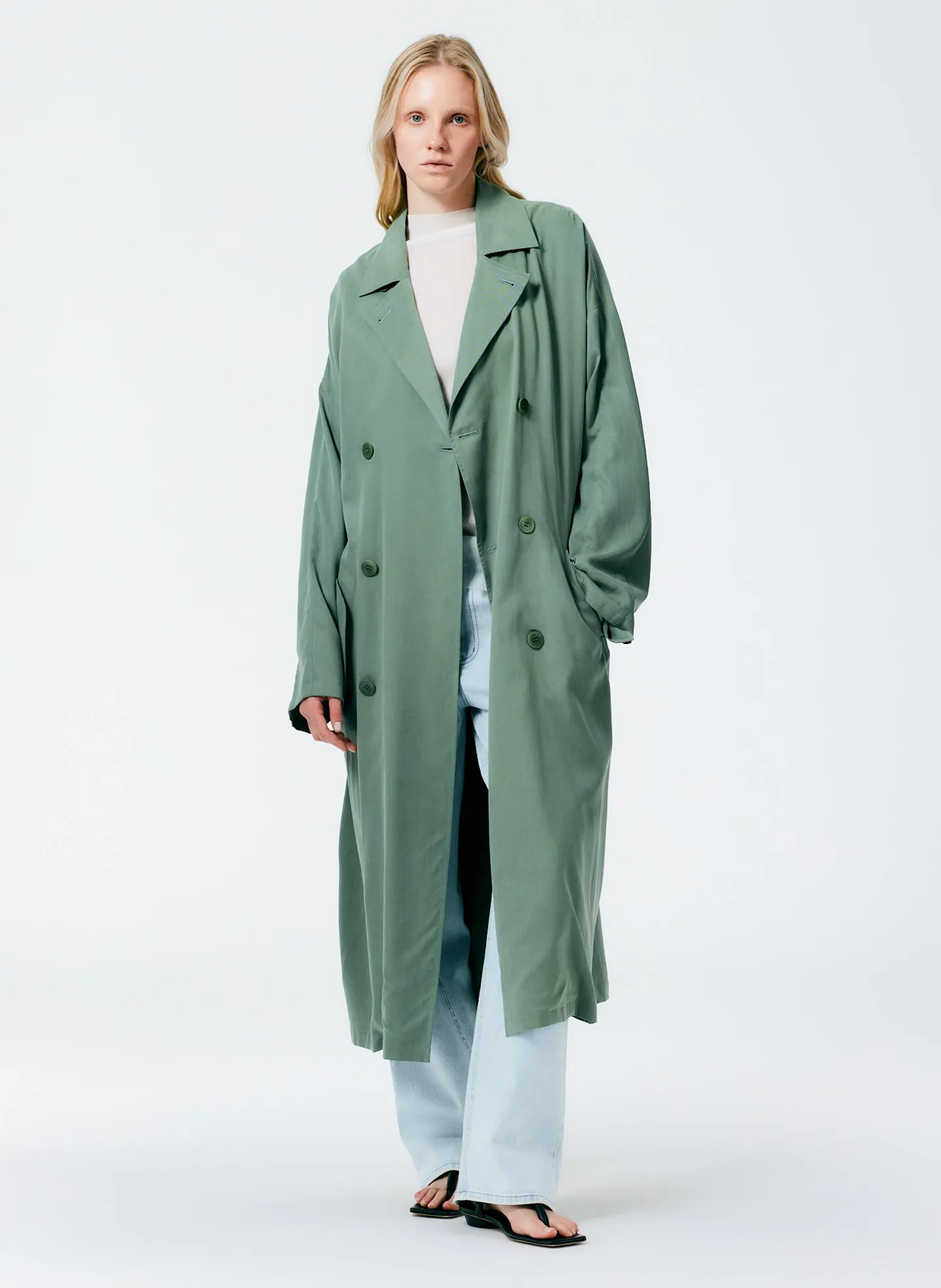 Lancaster Lyocell Trench sold by Tibi
