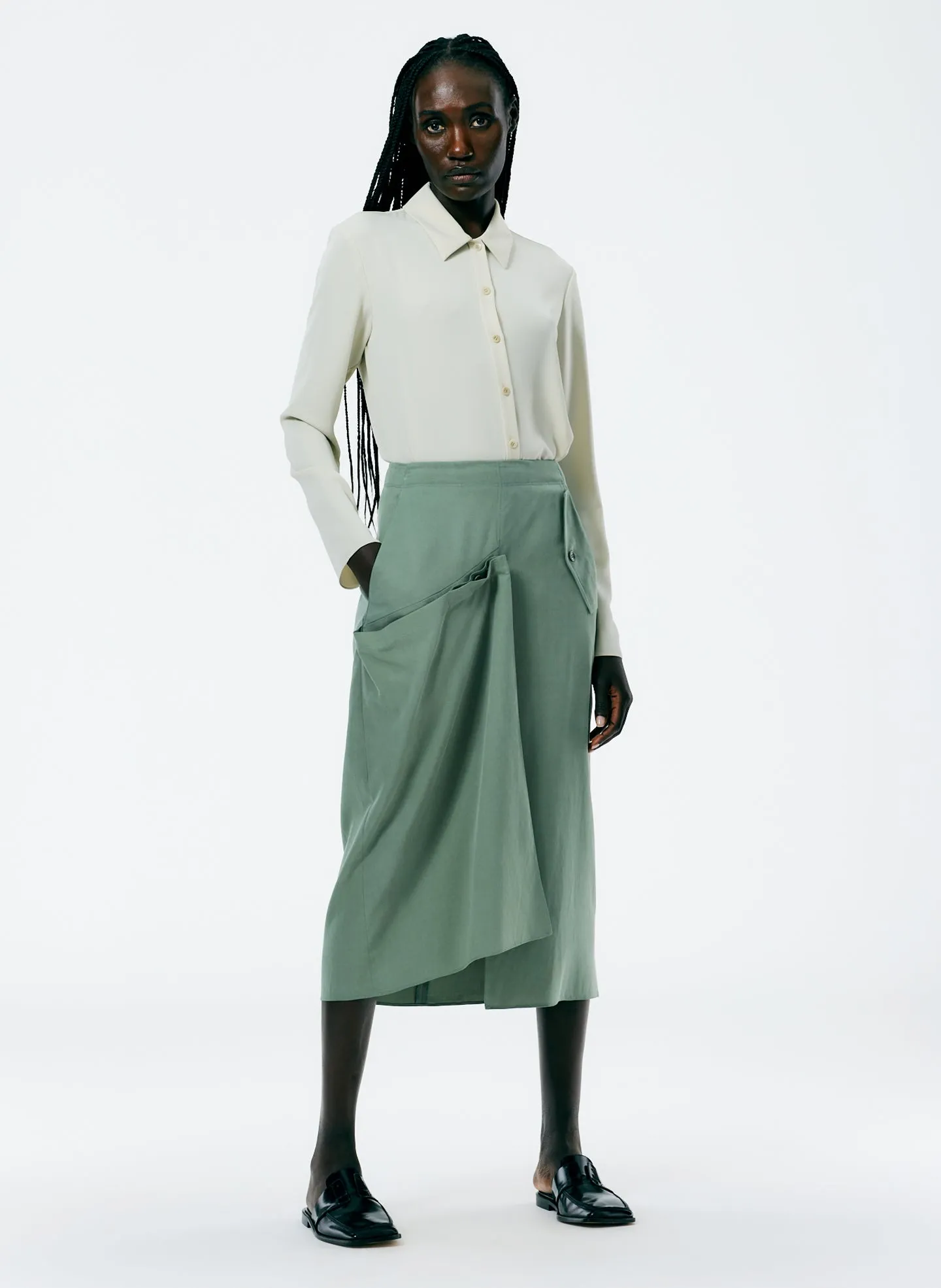 Lancaster Lyocell Draped Skirt sold by Tibi