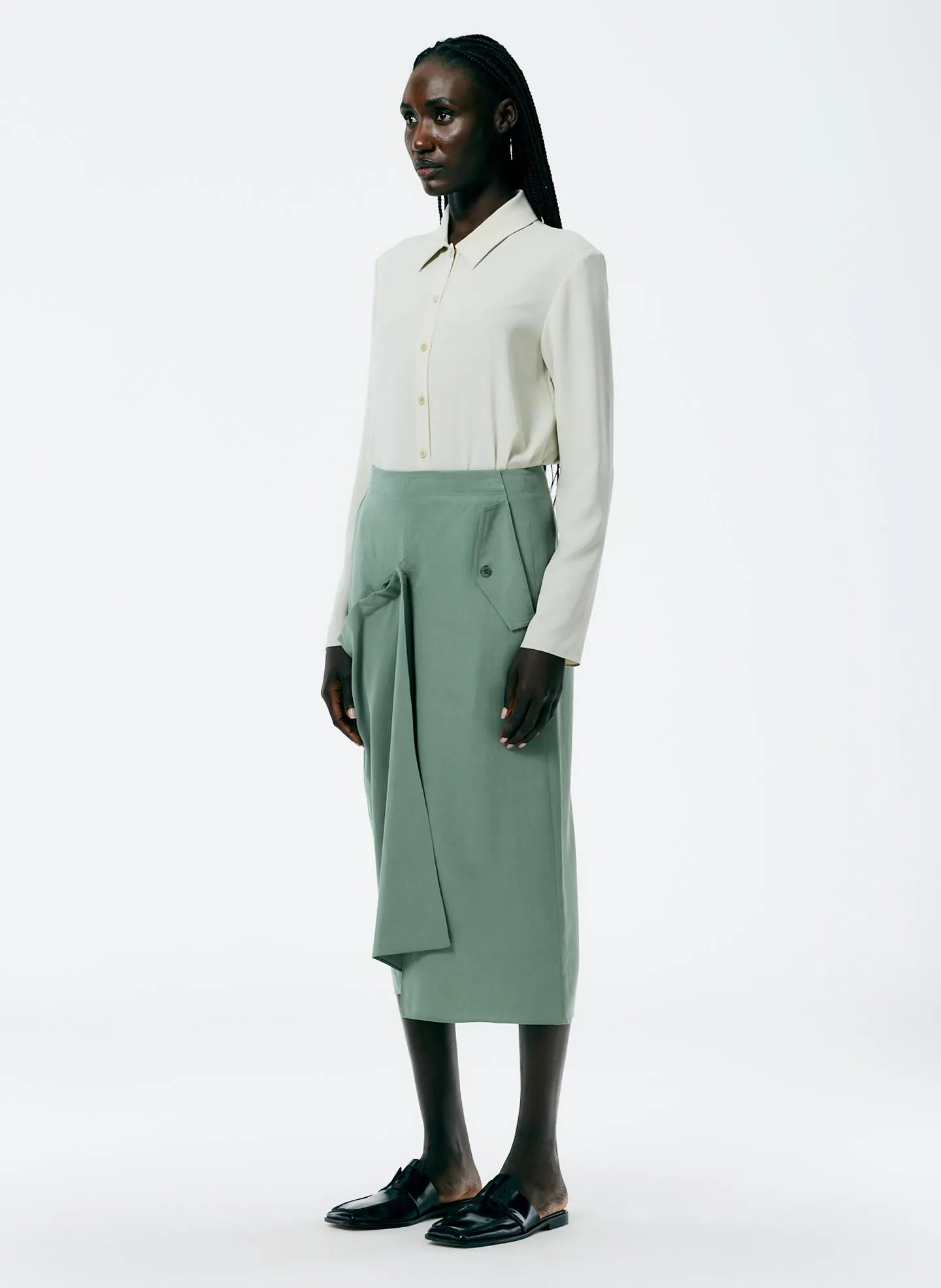 Lancaster Lyocell Draped Skirt sold by Tibi product image thumbnail 2