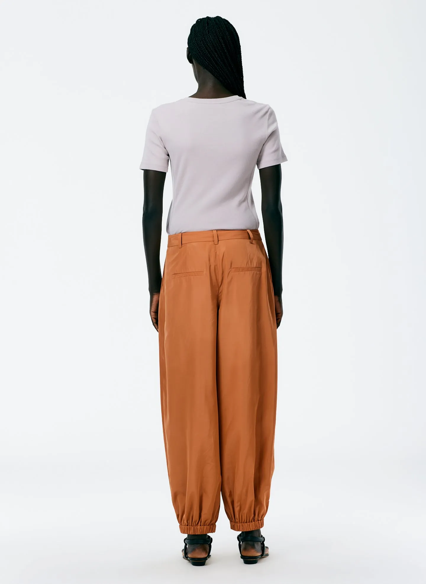 Italian Sporty Nylon Eden Pleated Balloon Pant sold by Tibi product image thumbnail 3