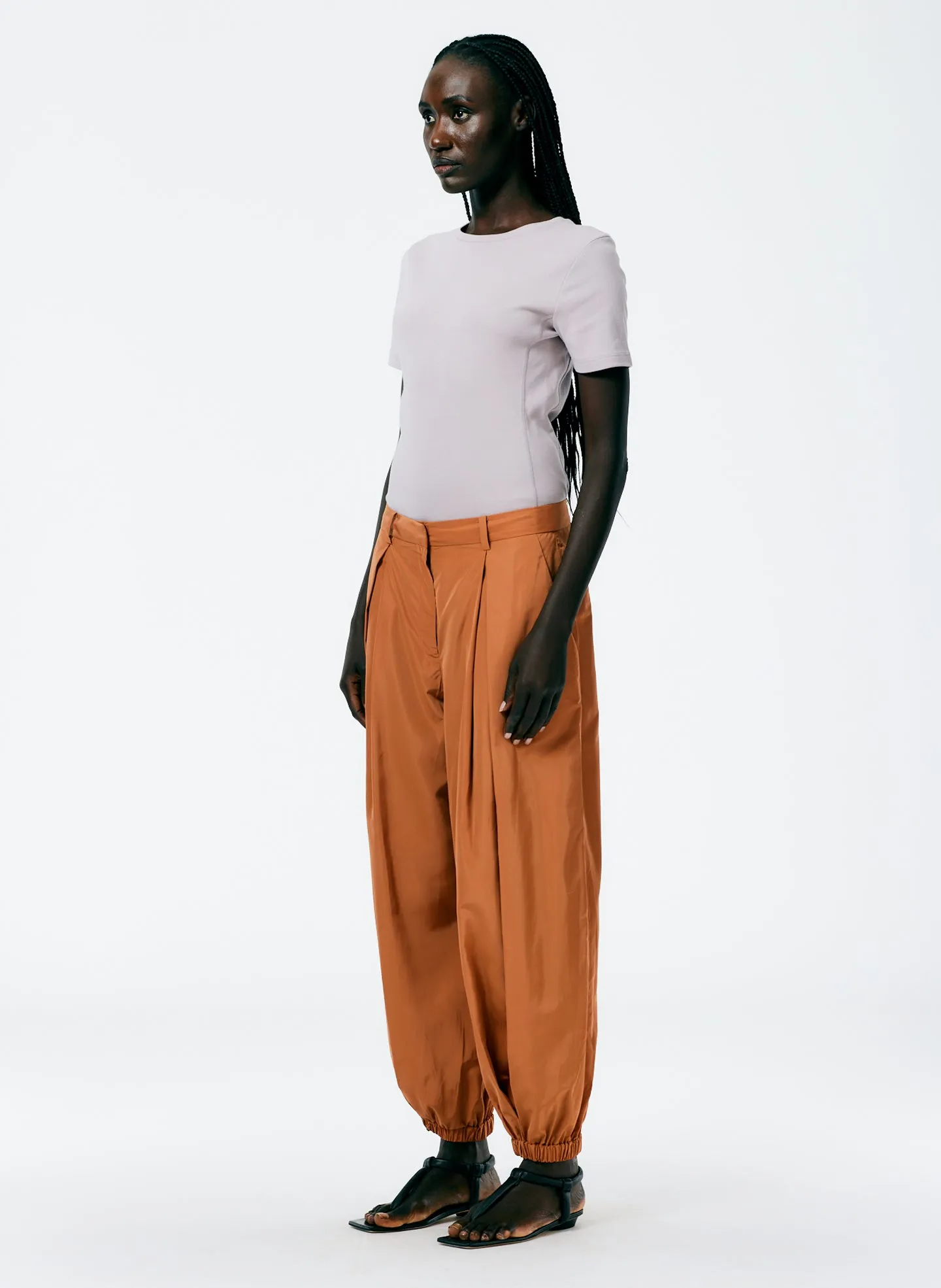 Italian Sporty Nylon Eden Pleated Balloon Pant sold by Tibi product image thumbnail 2