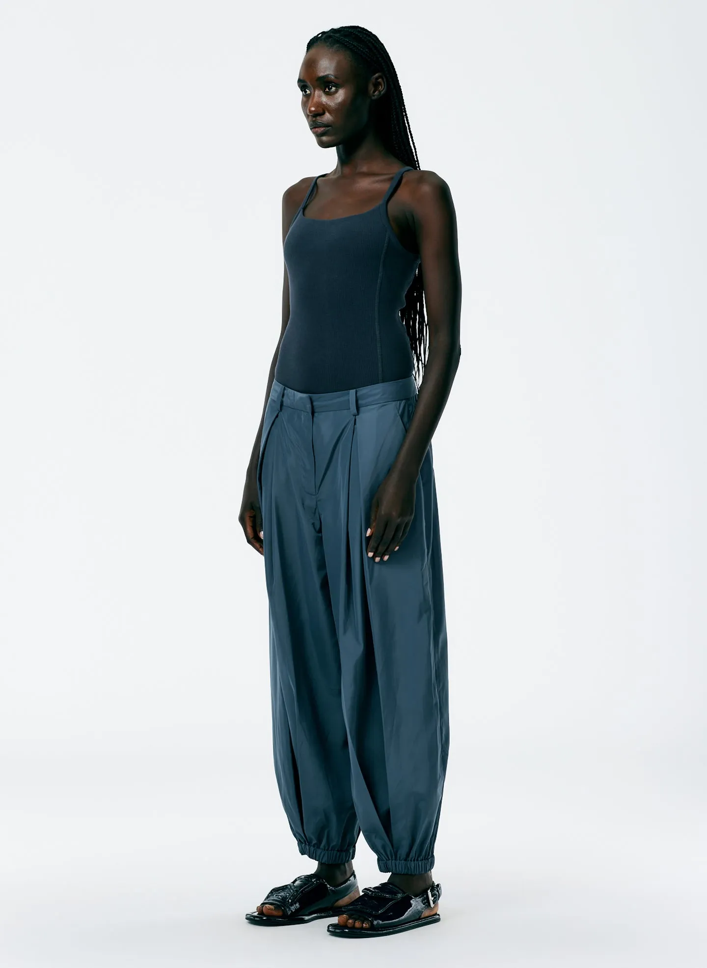 Italian Sporty Nylon Eden Pleated Balloon Pant sold by Tibi product image thumbnail 2