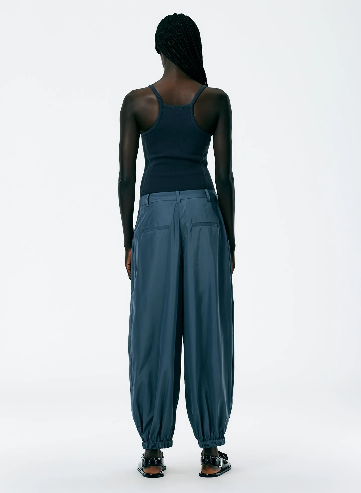 Italian Sporty Nylon Eden Pleated Balloon Pant sold by Tibi product image thumbnail 3