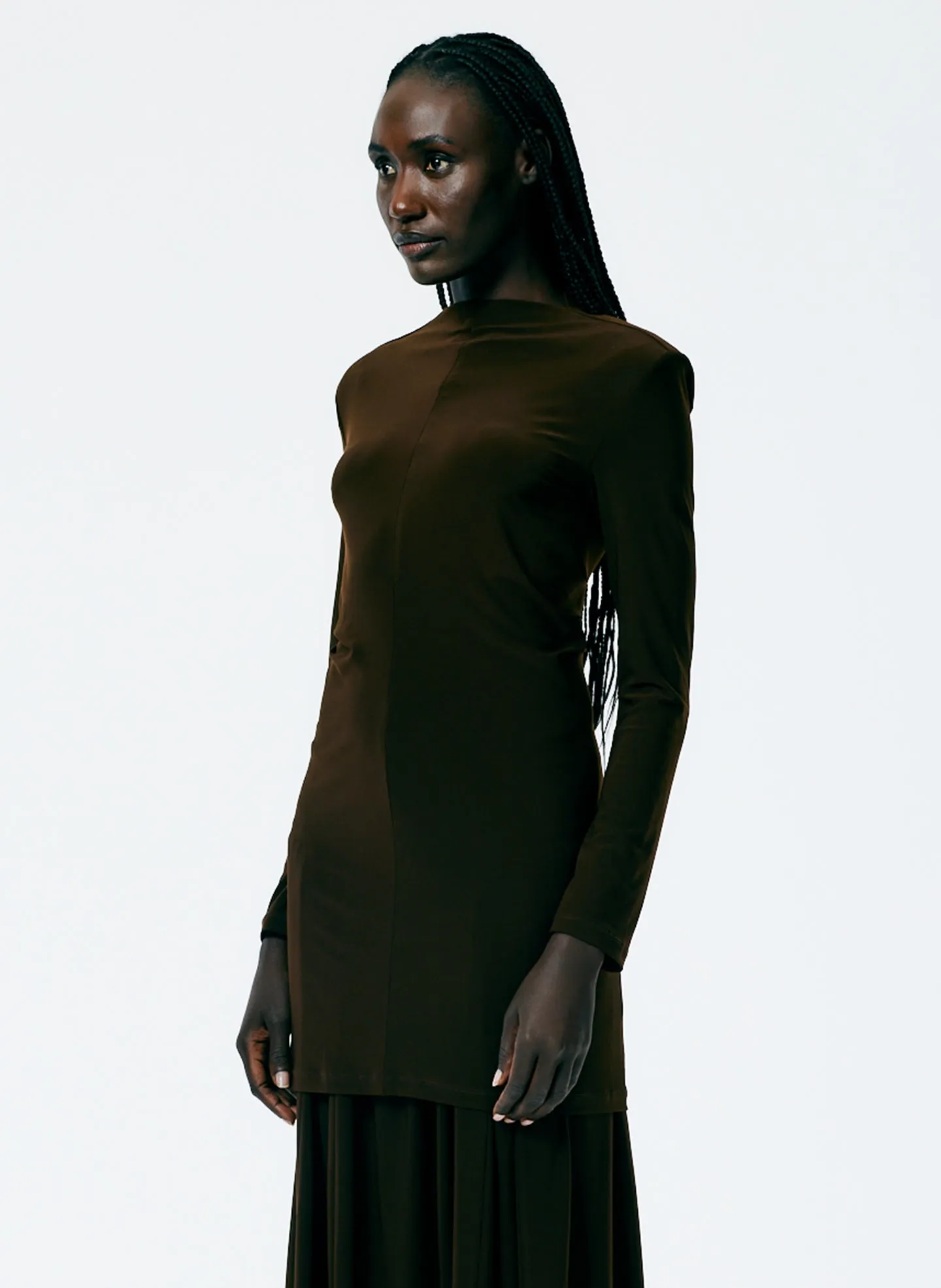 Drapey Jersey Tunic Top sold by Tibi product image thumbnail 3