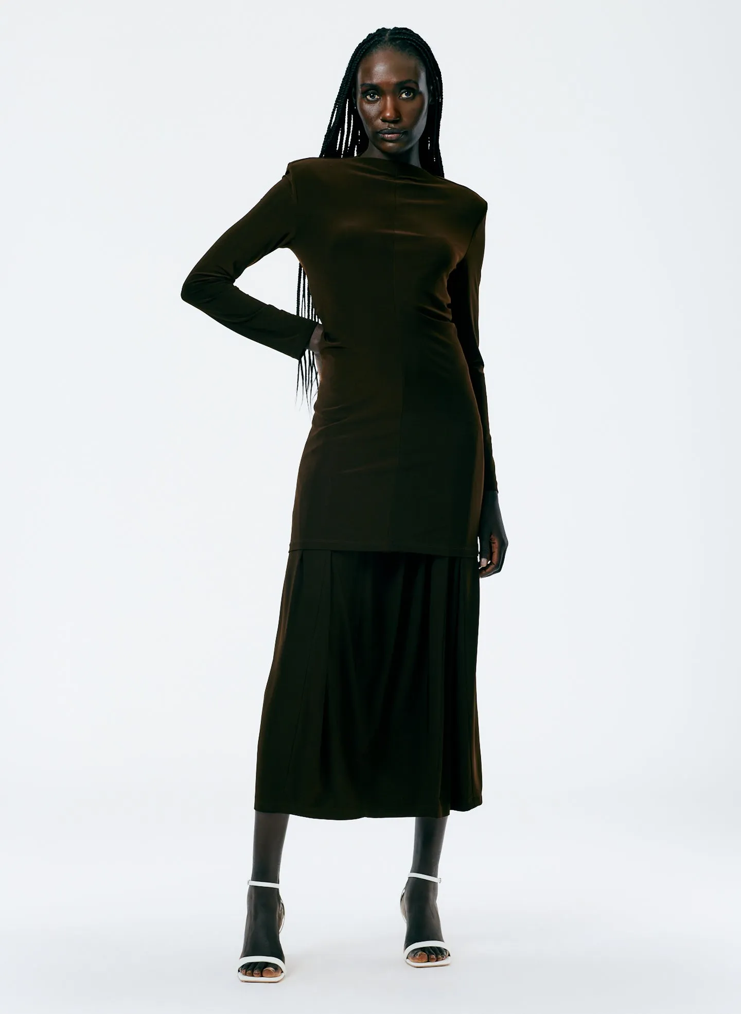 Drapey Jersey Tunic Top sold by Tibi product image thumbnail 4