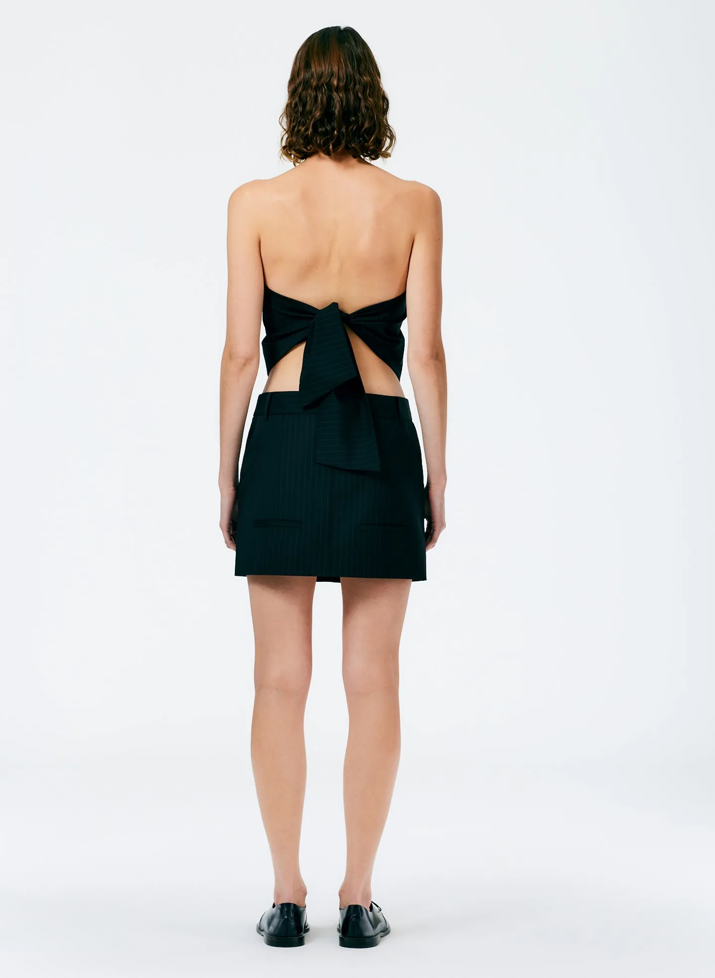 Dominic Pinstripe Skirt sold by Tibi product image thumbnail 4