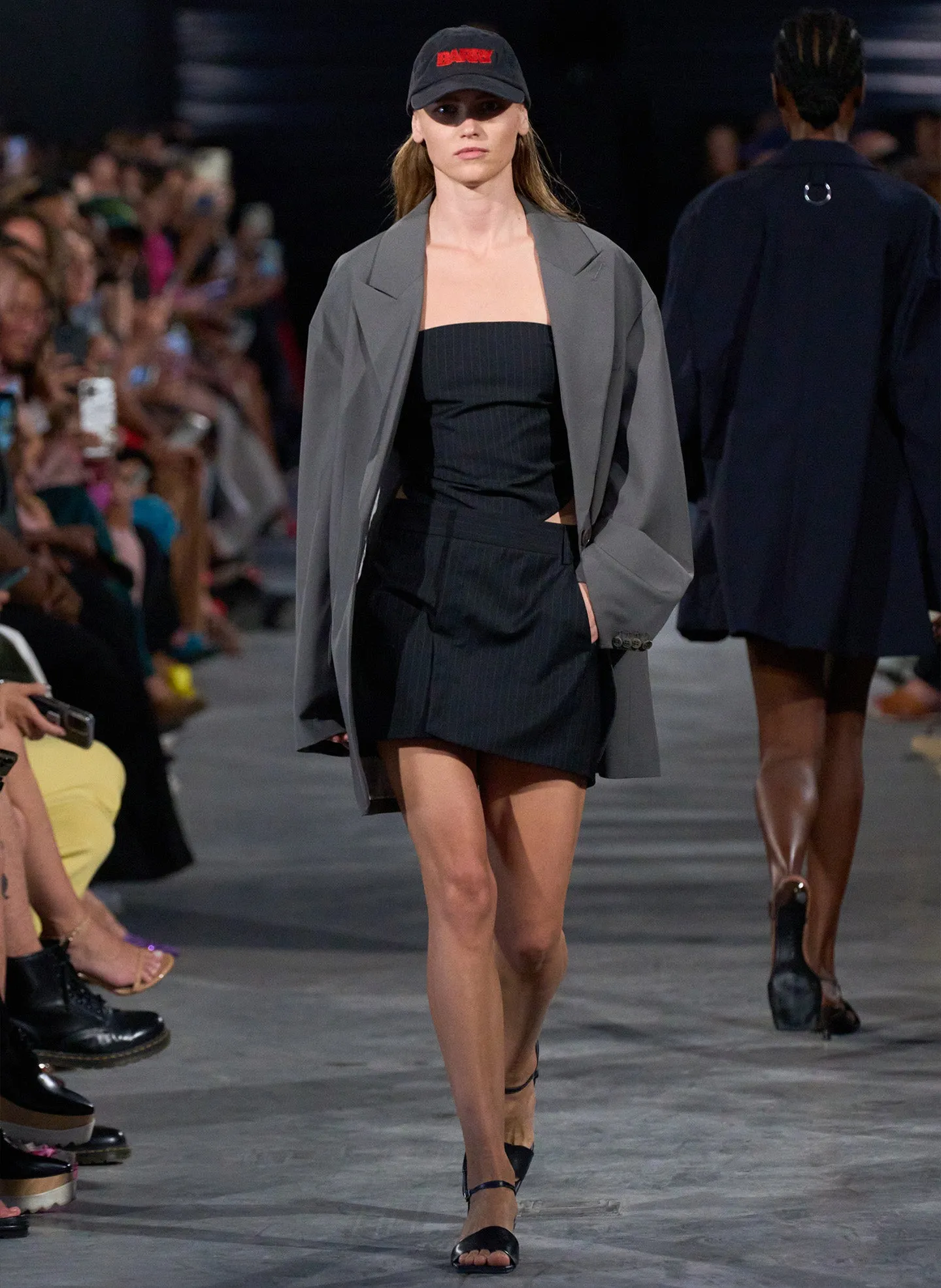 Dominic Pinstripe Skirt sold by Tibi product image thumbnail 2