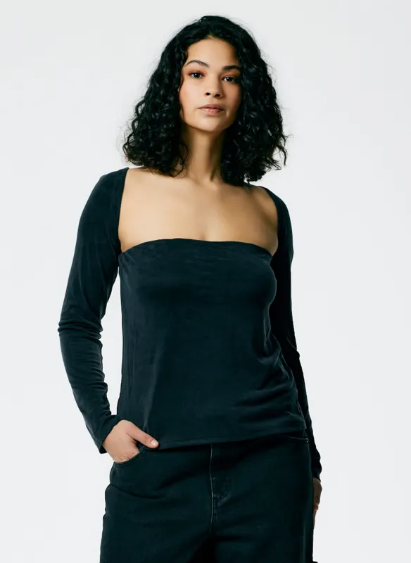 Deeba Cupro Strapless Convertible Top made by Tibi