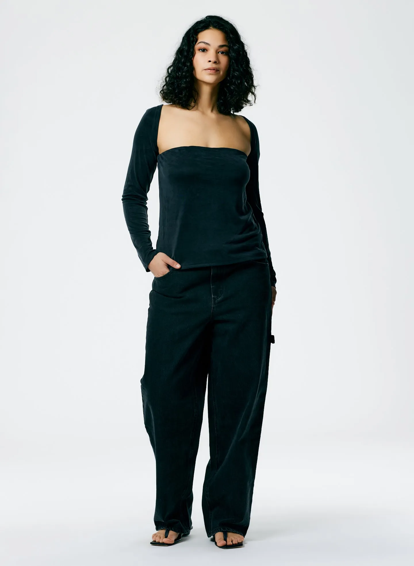 Deeba Cupro Strapless Convertible Top sold by Tibi product image thumbnail 4