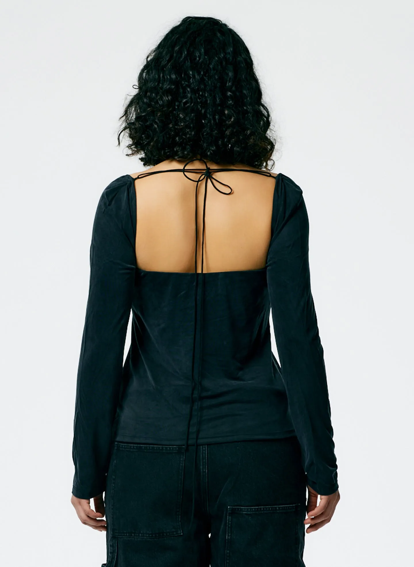 Deeba Cupro Strapless Convertible Top sold by Tibi product image thumbnail 2