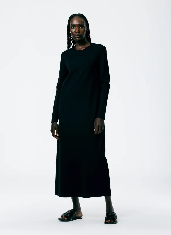 Compact Ultra Stretch Knit Long Sleeve Open Back Dress made by Tibi