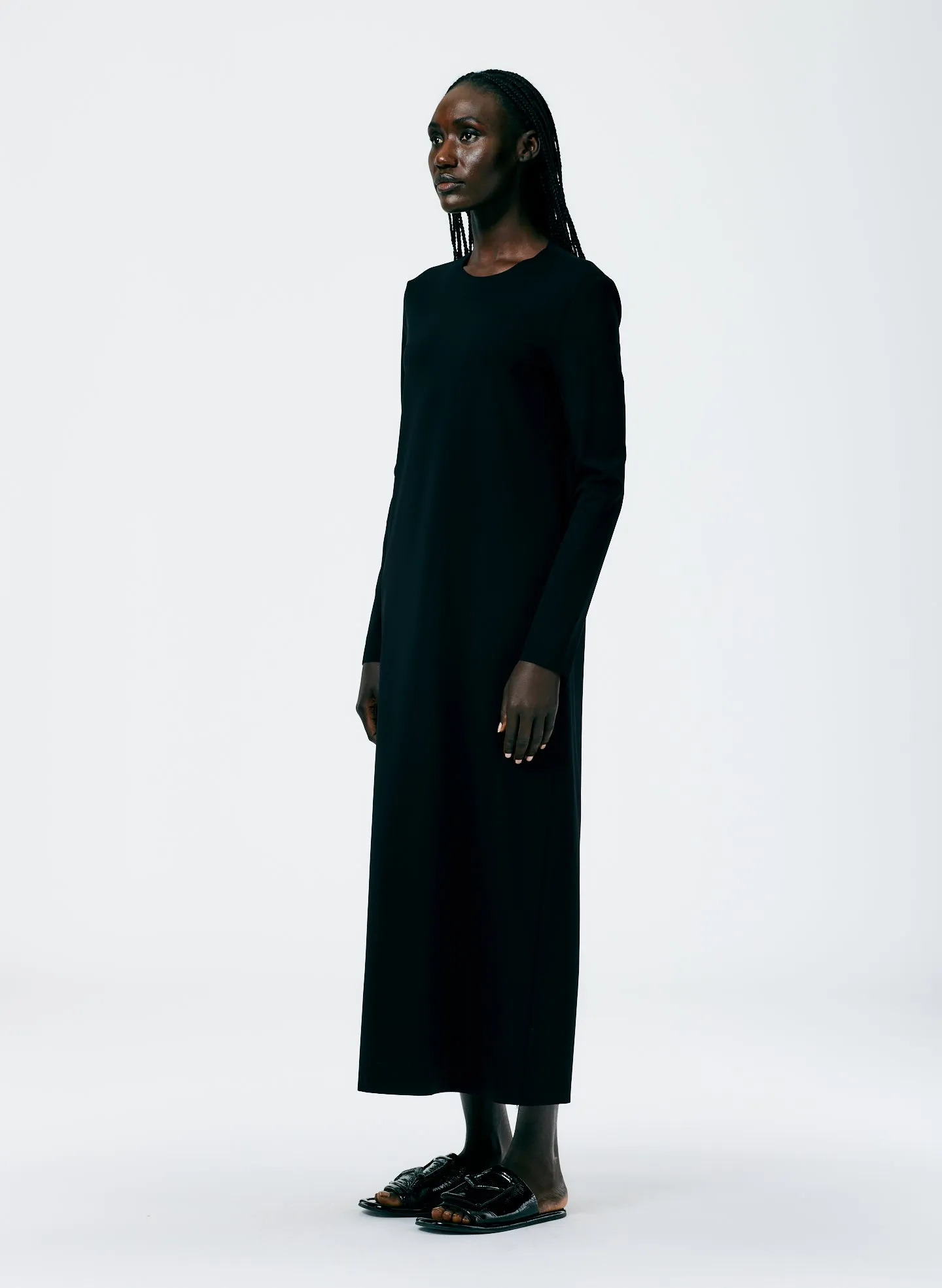 Compact Ultra Stretch Knit Long Sleeve Open Back Dress sold by Tibi product image thumbnail 2