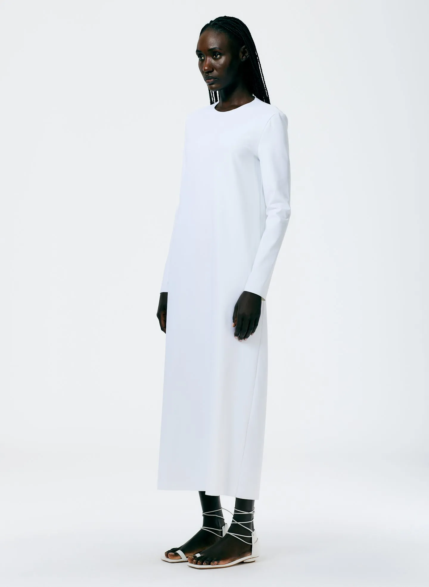 Compact Ultra Stretch Knit Long Sleeve Open Back Dress sold by Tibi product image thumbnail 3