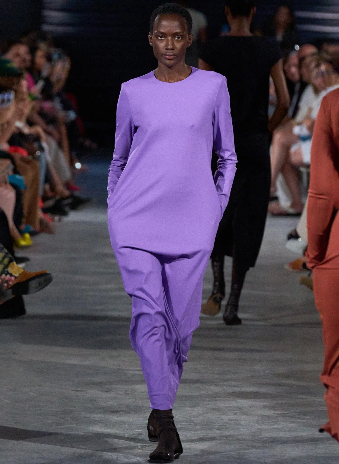 Compact Ultra Stretch Knit Long Sleeve Open Back Dress sold by Tibi product image thumbnail 2