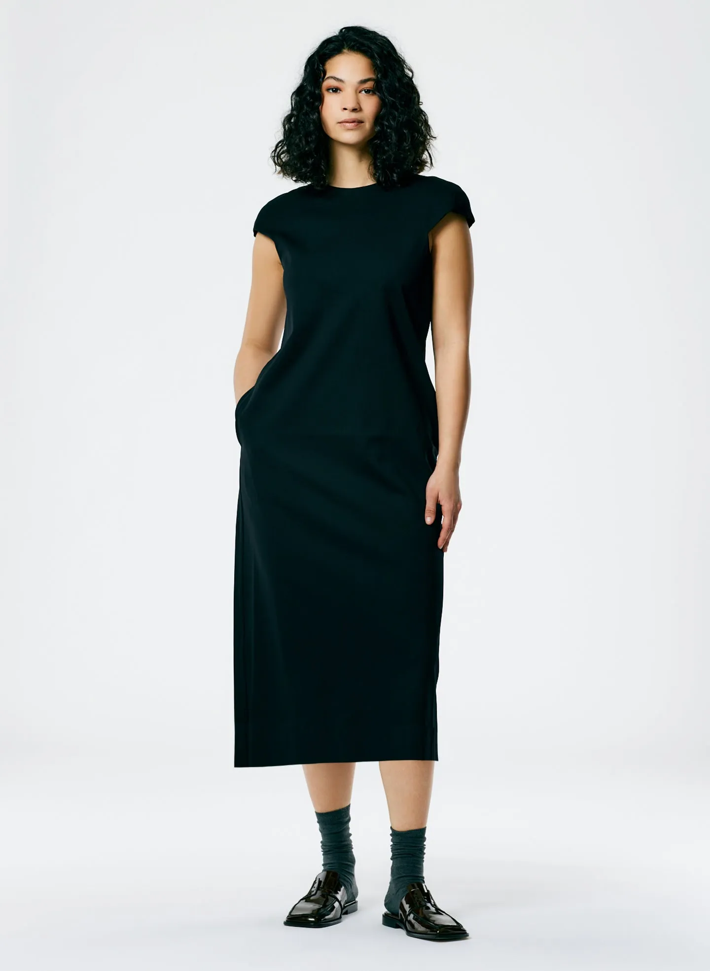 Compact Ultra Stretch Knit Lean Sleeveless Dress sold by Tibi