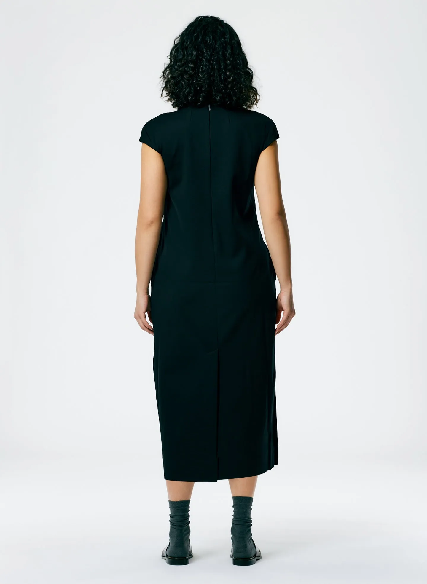 Compact Ultra Stretch Knit Lean Sleeveless Dress sold by Tibi product image thumbnail 4