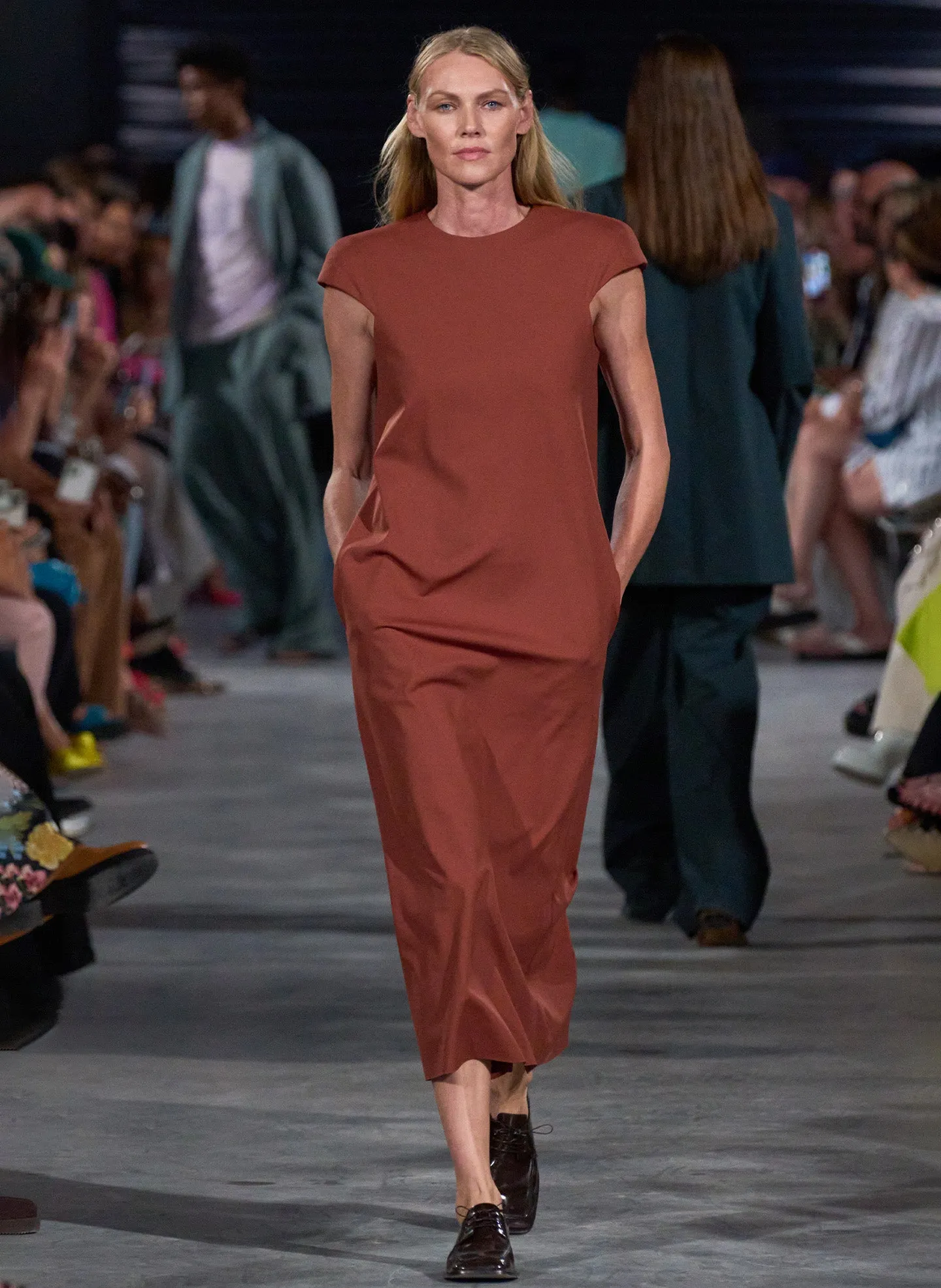 Compact Ultra Stretch Knit Lean Sleeveless Dress sold by Tibi product image thumbnail 2