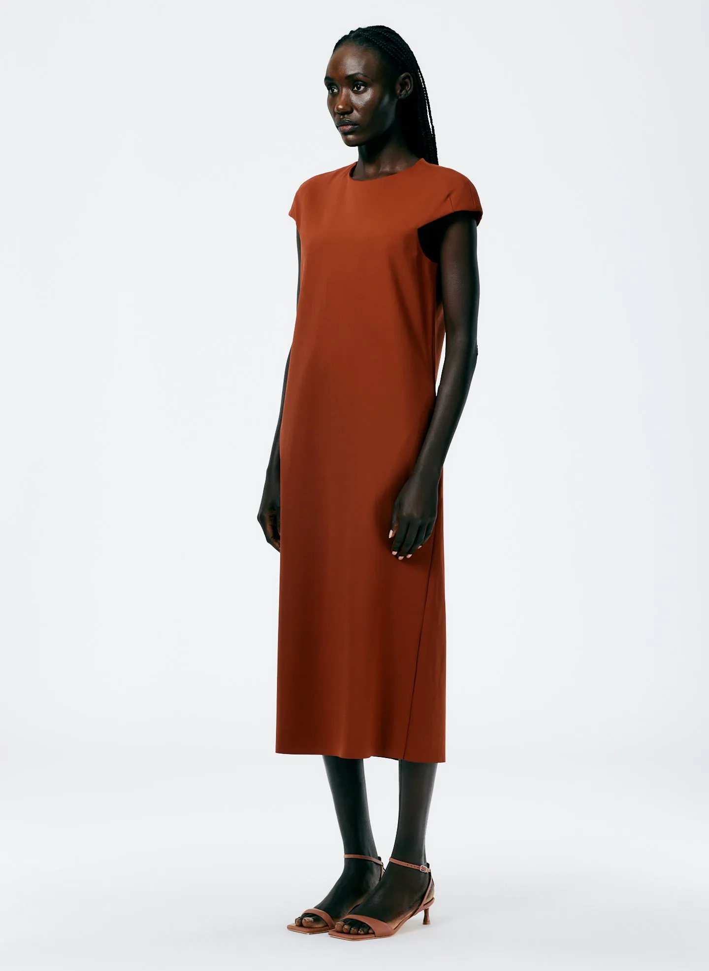 Compact Ultra Stretch Knit Lean Sleeveless Dress sold by Tibi product image thumbnail 3