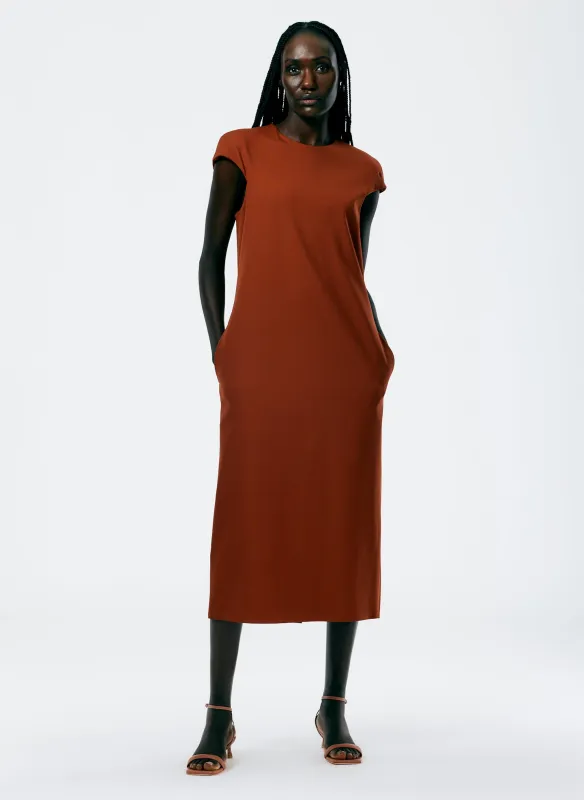 Compact Ultra Stretch Knit Lean Sleeveless Dress made by Tibi