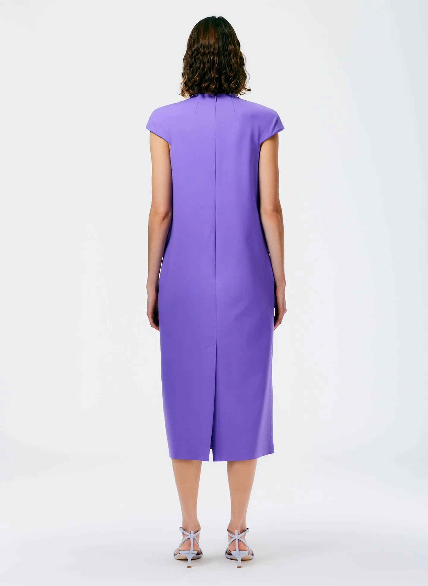 Compact Ultra Stretch Knit Lean Sleeveless Dress sold by Tibi product image thumbnail 3