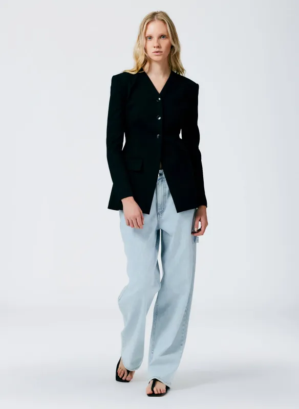 Compact Ultra Stretch Knit Fitted Blazer sold by Tibi
