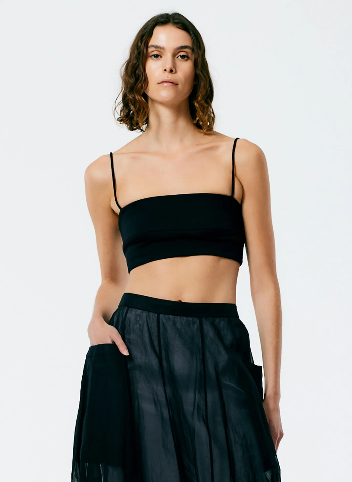 Compact Ultra Stretch Knit Bralette sold by Tibi product image thumbnail 5