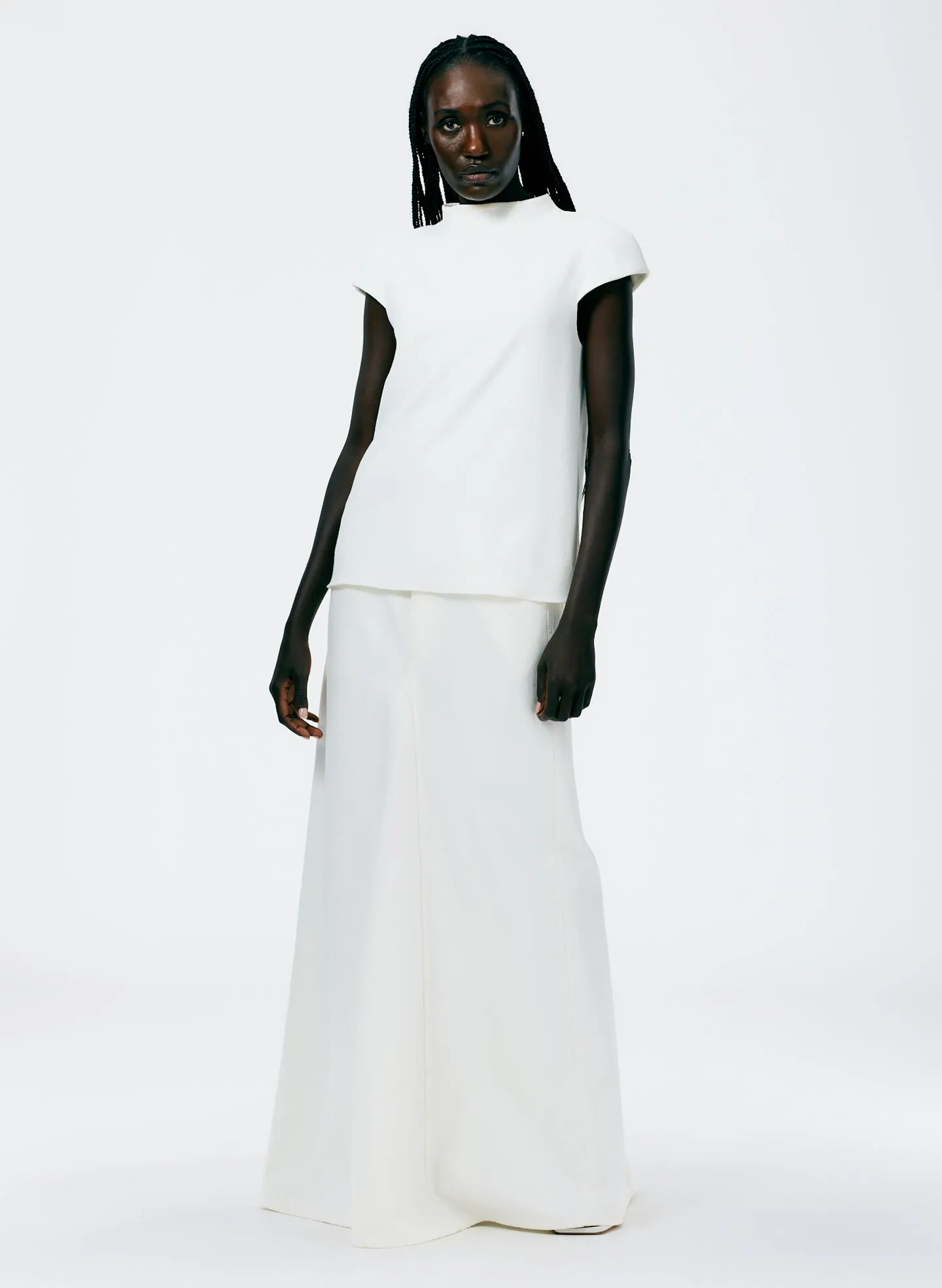 Chalky Drape Funnel Neck Top sold by Tibi product image thumbnail 3