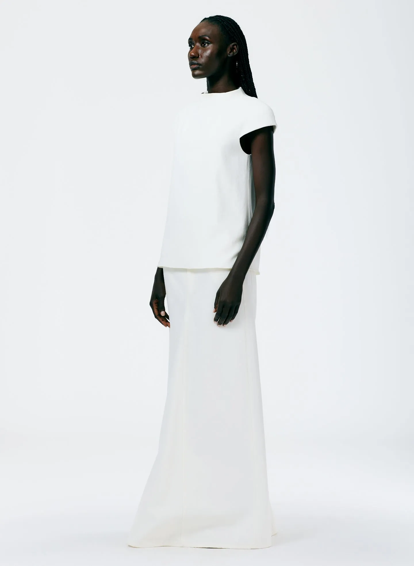 Chalky Drape Funnel Neck Top sold by Tibi product image thumbnail 4