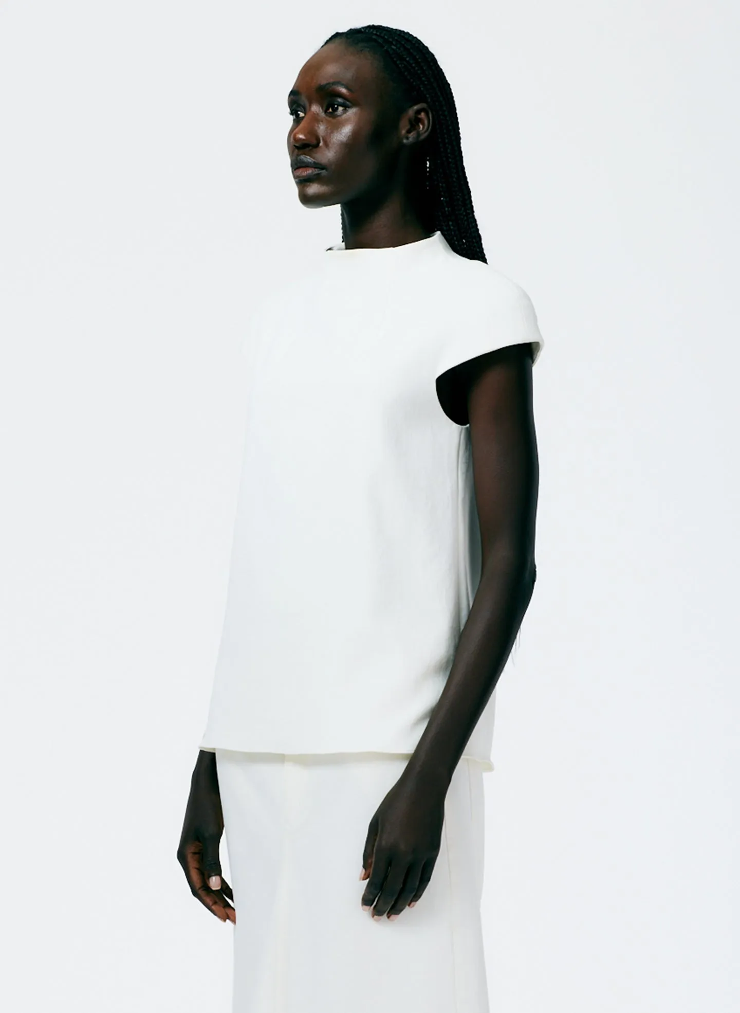 Chalky Drape Funnel Neck Top sold by Tibi product image thumbnail 2