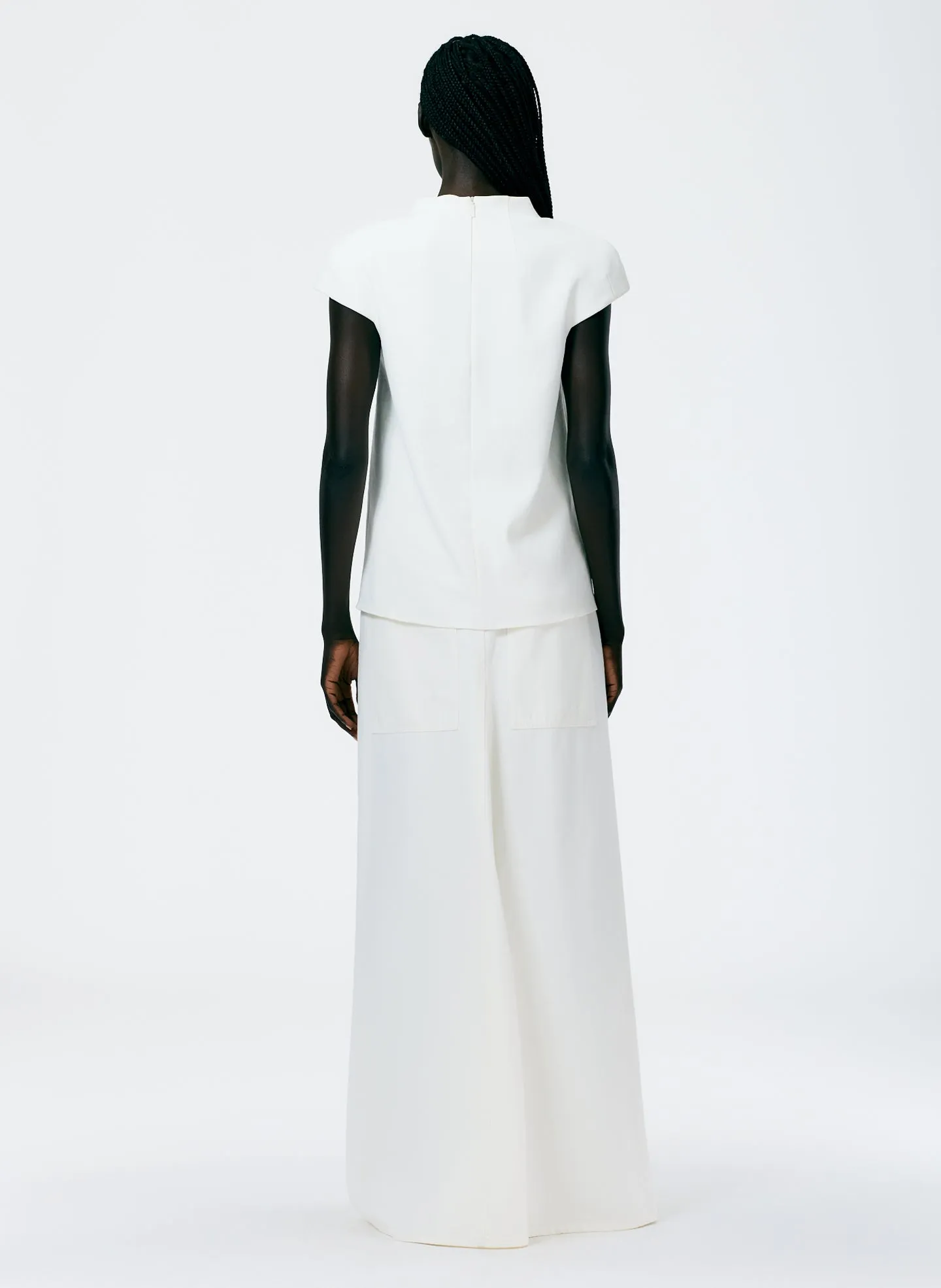 Chalky Drape Funnel Neck Top sold by Tibi product image thumbnail 5