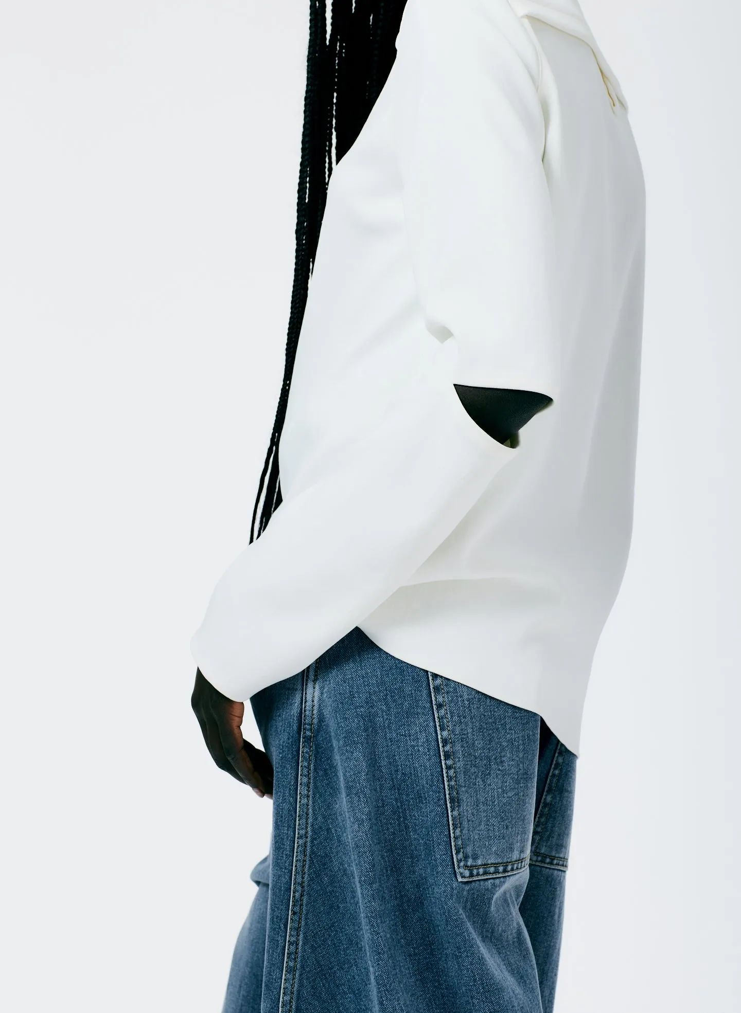 Chalky Drape Bebe Long Sleeve Top sold by Tibi product image thumbnail 2