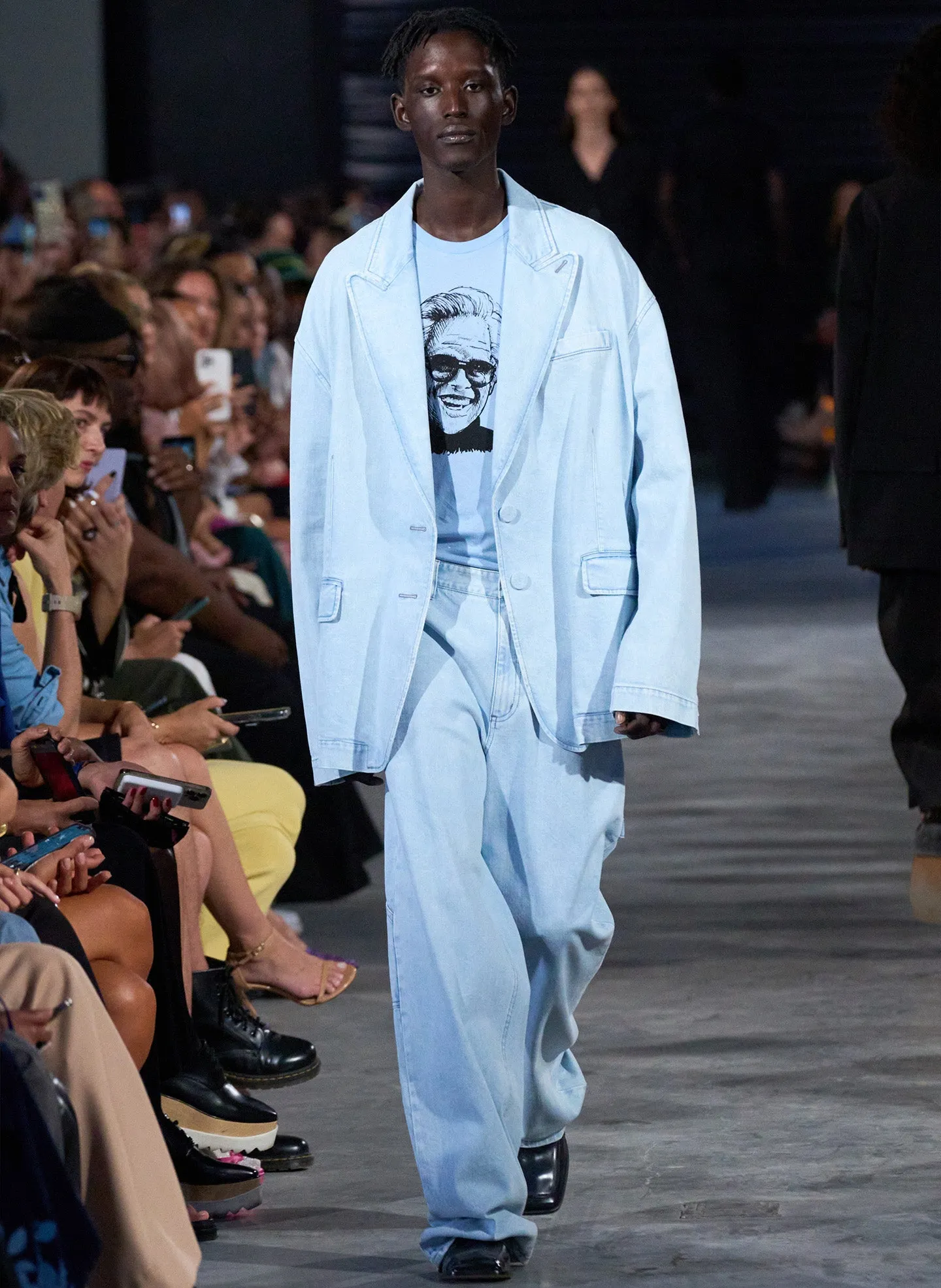 Bleached Denim Liam Blazer sold by Tibi product image thumbnail 2