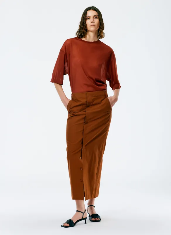 Arun Suiting Back Wrap Maxi Skirt made by Tibi