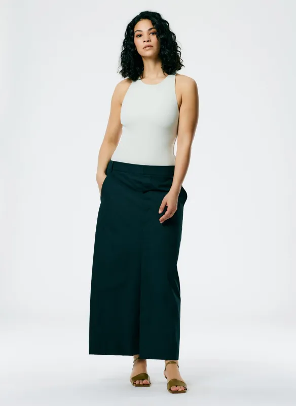 Arun Suiting Back Wrap Maxi Skirt made by Tibi