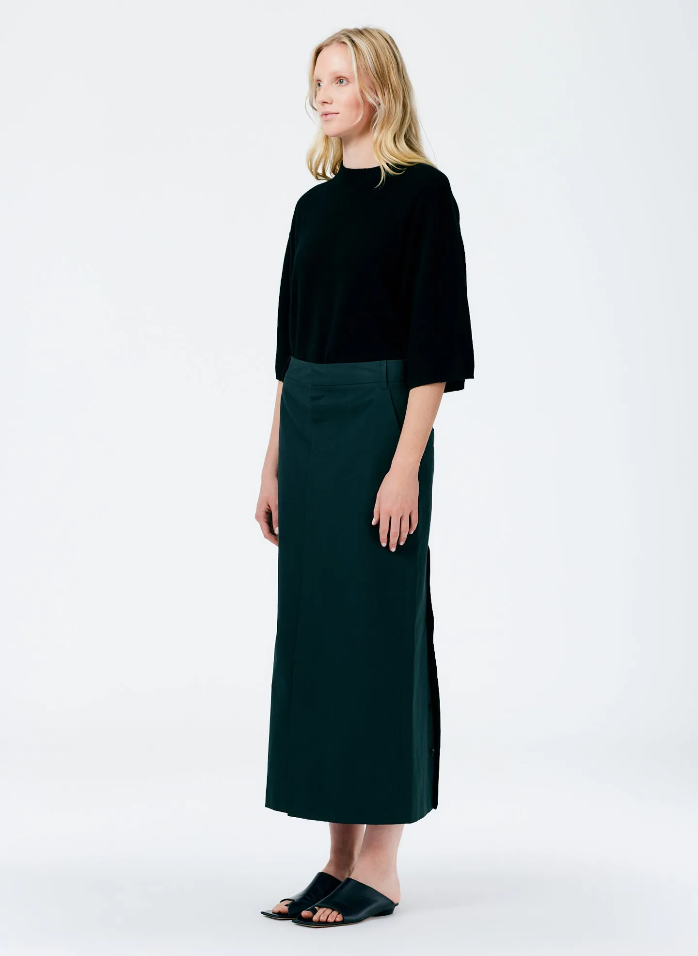 Arun Suiting Back Wrap Maxi Skirt sold by Tibi product image thumbnail 4