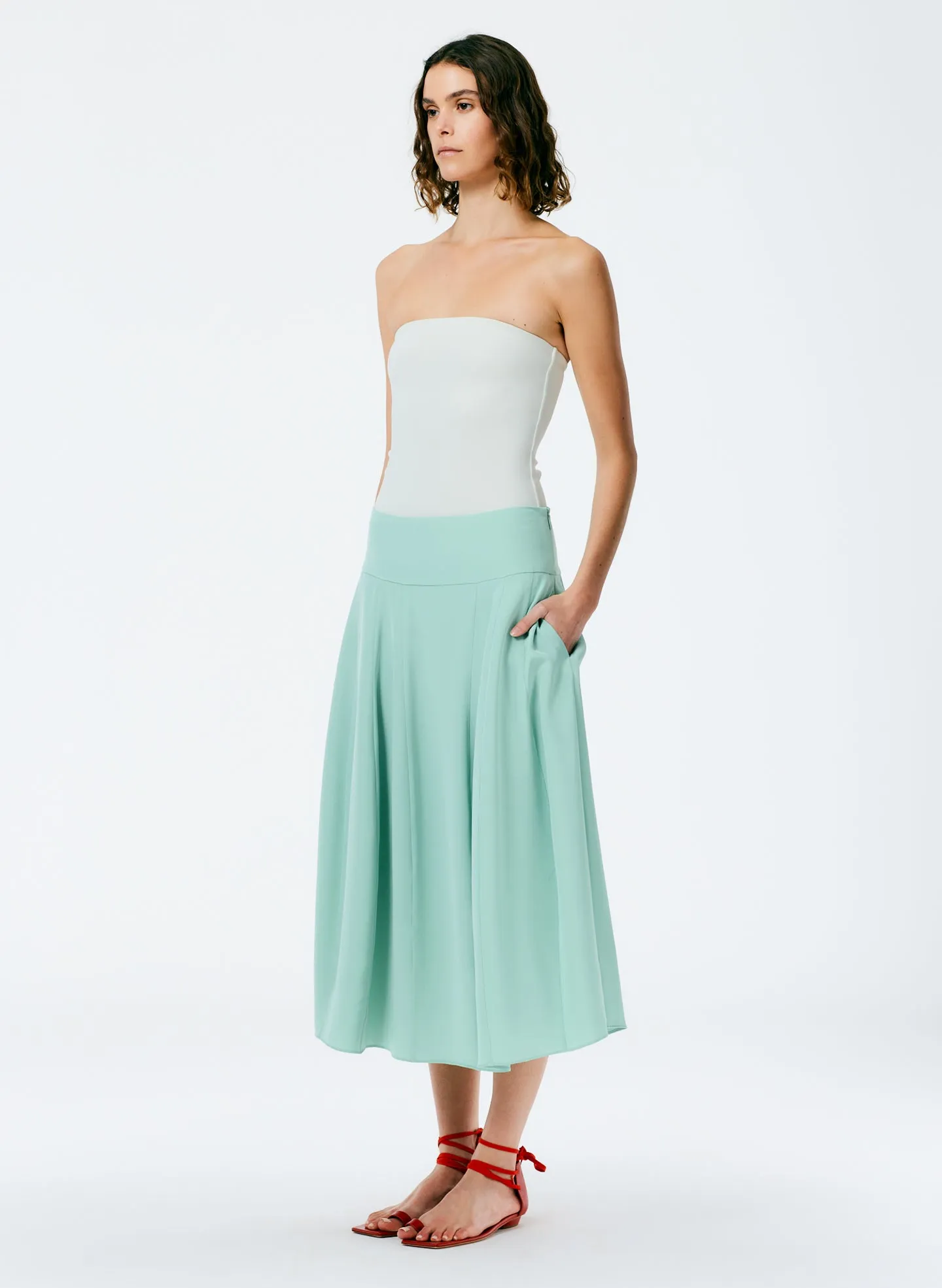4-Ply Silk Lantern Skirt sold by Tibi product image thumbnail 3