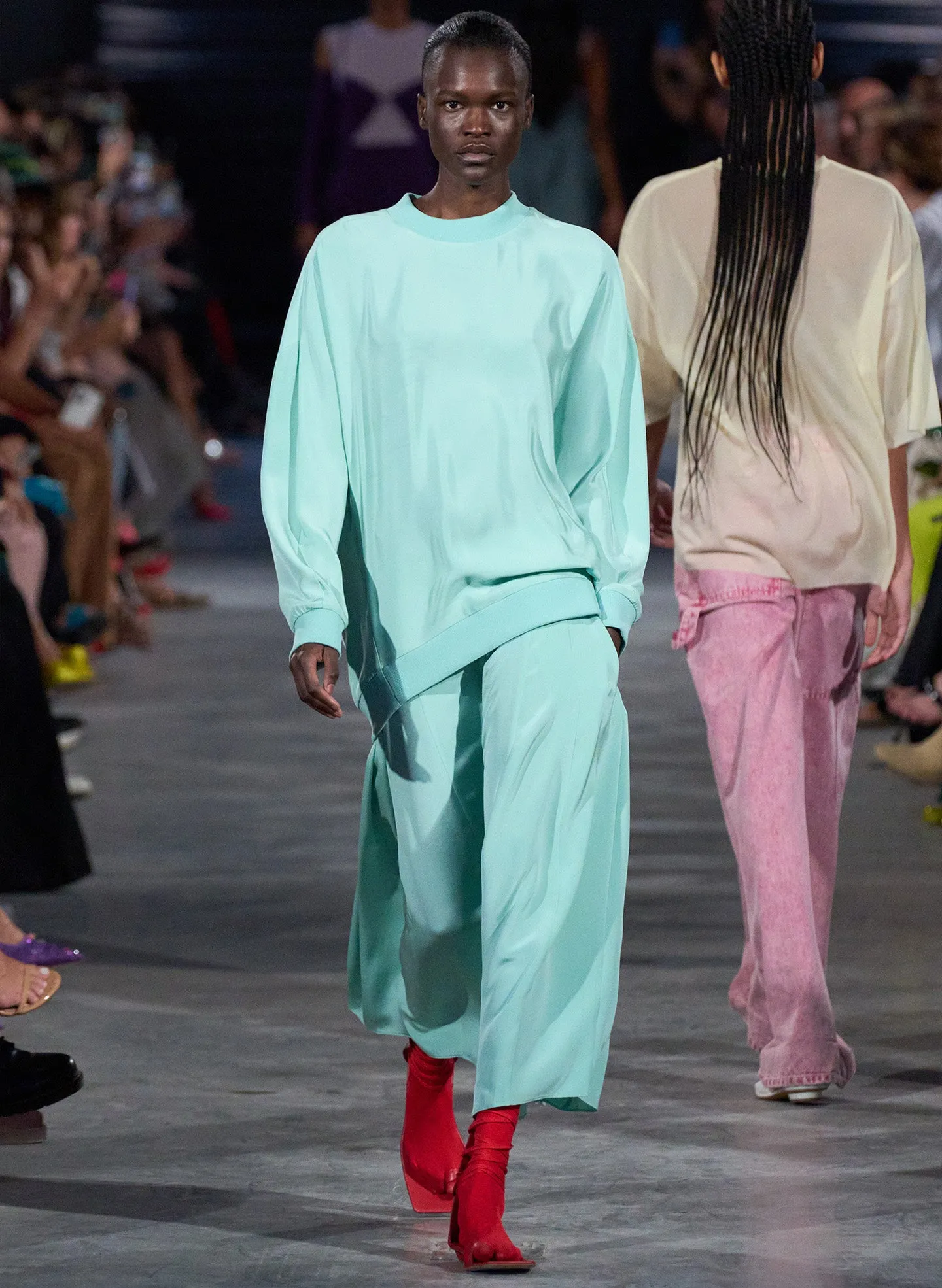 4-Ply Silk Crewneck Eased Out Top sold by Tibi product image thumbnail 2