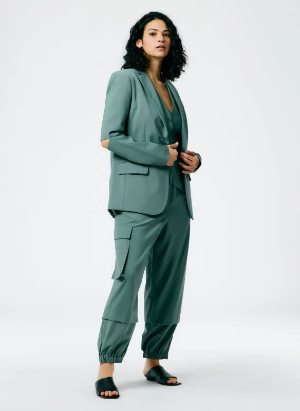 Tropical Wool Pull On Wilt Jogger - Regular sold by Tibi