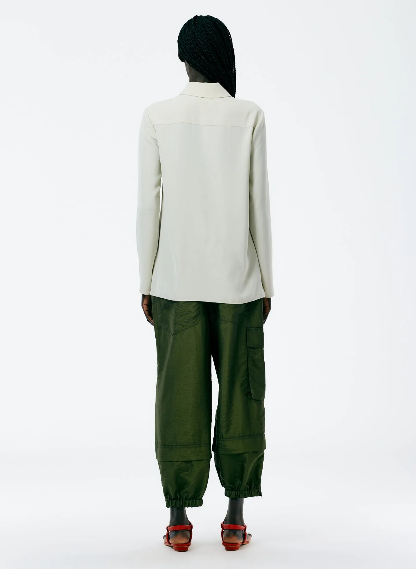 Soft Drape Slim Shirt sold by Tibi product image thumbnail 5