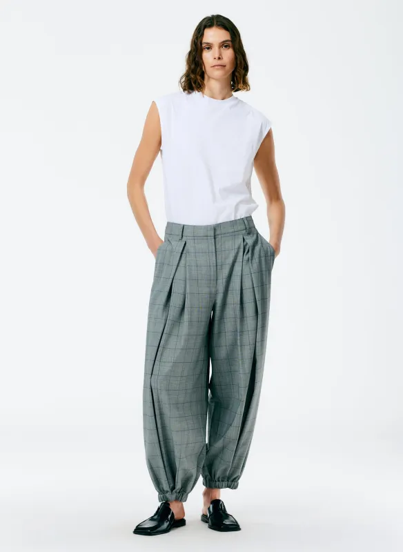 Menswear Suiting Pleated Balloon Pant - Long sold by Tibi