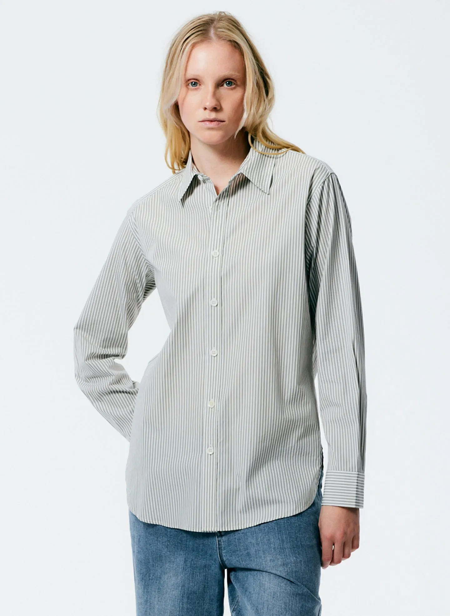 Classic Menswear Shirting Charlie Slim Men's Shirt sold by Tibi product image thumbnail 3