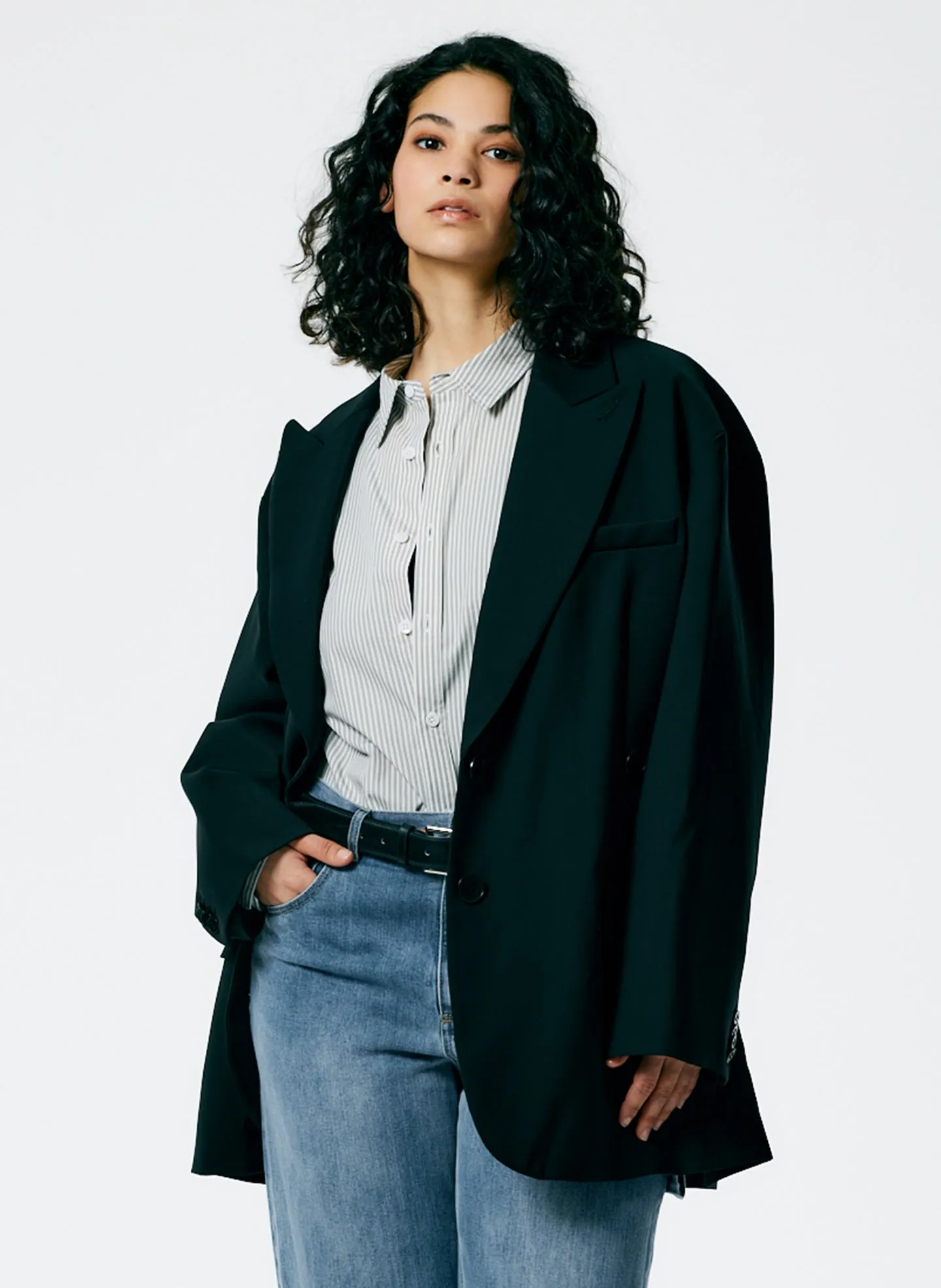 Classic Menswear Shirting Charlie Slim Men's Shirt sold by Tibi