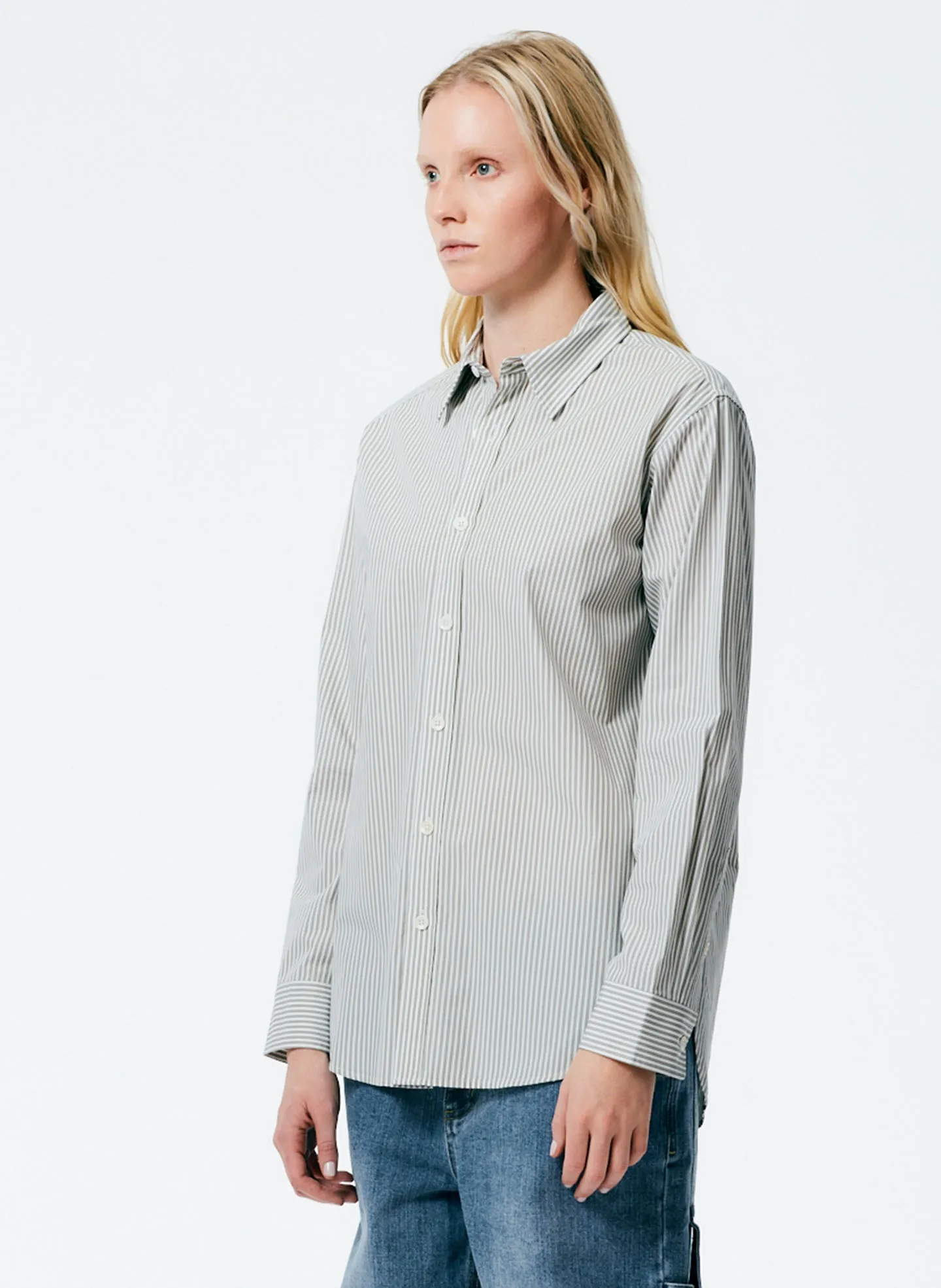 Classic Menswear Shirting Charlie Slim Men's Shirt sold by Tibi product image thumbnail 4